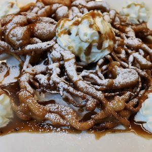 A close up of some food on a plate